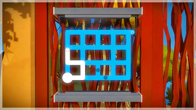 You will reach a puzzle on the entrance - Walkthrough | Rock in The Witness - Rock - The Witness Game Guide & Walkthrough