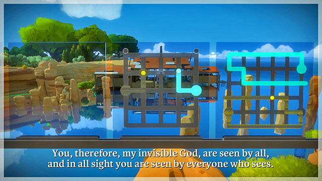 In the third set of puzzles, you need to be more imaginative, because one of the paths will be becoming less and less visible - Walkthrough | Rock in The Witness - Rock - The Witness Game Guide & Walkthrough