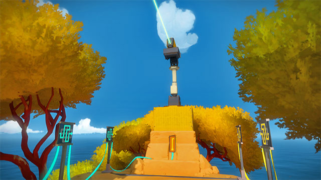 repeat the copying three times, thanks to which you restore power supply between panels - Walkthrough | Rock in The Witness - Rock - The Witness Game Guide & Walkthrough