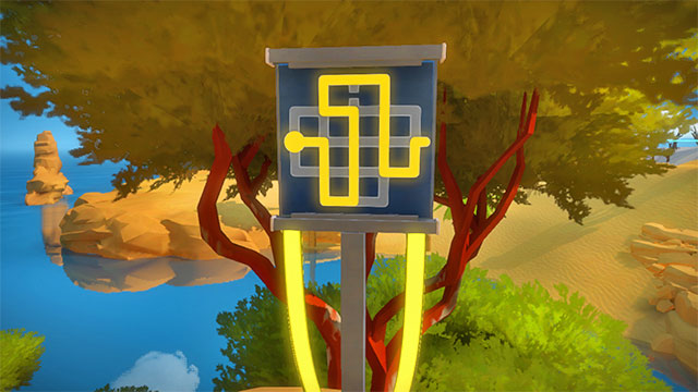 The laser, the second puzzle on the right - Puzzle solutions | Rock in The Witness - Rock - The Witness Game Guide & Walkthrough