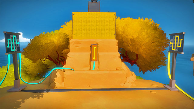 The laser, the third pair of puzzles - Puzzle solutions | Rock in The Witness - Rock - The Witness Game Guide & Walkthrough