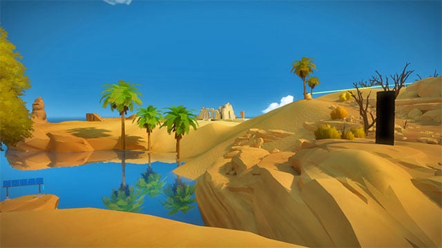 The Temple of Sun is located to the left from the entrance to the Quarry - Walkthrough | Temple of the Sun in The Witness - Temple of the Sun - The Witness Game Guide & Walkthrough