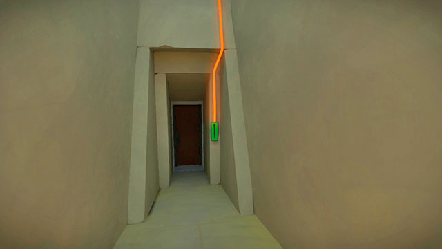 After solving all the puzzles, go downstairs and open the door - Walkthrough | Temple of the Sun in The Witness - Temple of the Sun - The Witness Game Guide & Walkthrough