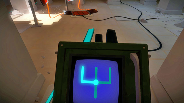 On the first level of the underground part, you will have to use the light as well - Walkthrough | Temple of the Sun in The Witness - Temple of the Sun - The Witness Game Guide & Walkthrough