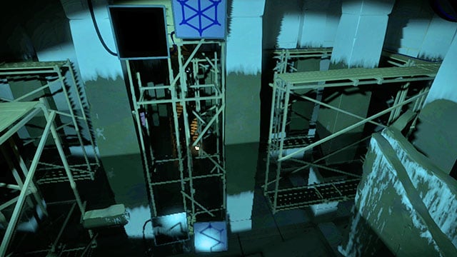 With the water level, you will also alter the level of the mirror images of all the panels, or the panels themselves - Walkthrough | Temple of the Sun in The Witness - Temple of the Sun - The Witness Game Guide & Walkthrough