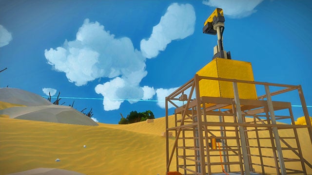 After solving all the puzzles, use the elevator - Walkthrough | Temple of the Sun in The Witness - Temple of the Sun - The Witness Game Guide & Walkthrough