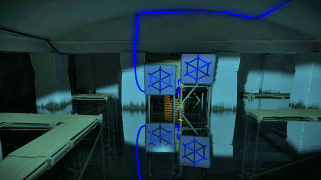 The third floor of the underground, the first two panels - Puzzle solutions | Temple of the Sun in The Witness - Temple of the Sun - The Witness Game Guide & Walkthrough