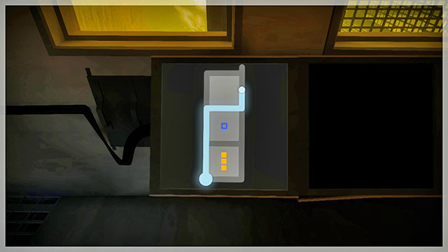 Follow the yellow line and go down to the basement - Walkthrough | Swamp in The Witness - Swamp - The Witness Game Guide & Walkthrough