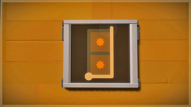 Entrance puzzle. - Puzzle solutions - gray and yellow | Tree house in The Witness - Tree house - The Witness Game Guide & Walkthrough
