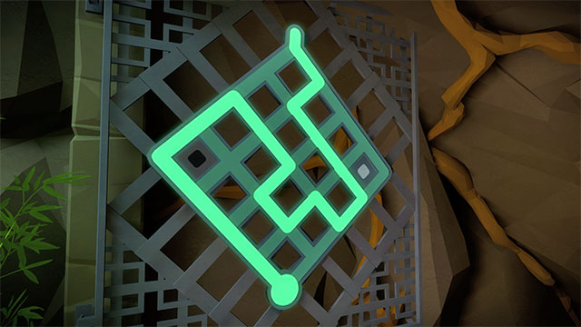 Jungle, panel for the door to the code - Puzzle solutions | Jungle in The Witness - Jungle - The Witness Game Guide & Walkthrough