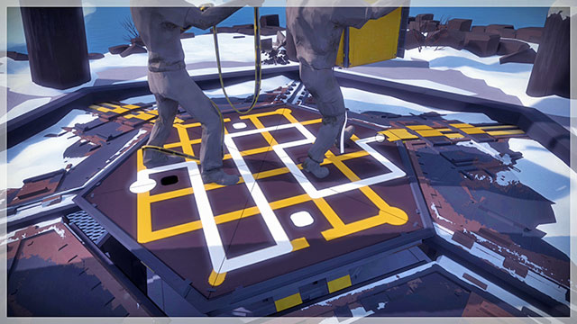 Mountain peak, second lock - Puzzle solutions 1 | Mountain in The Witness - Mountain - The Witness Game Guide & Walkthrough