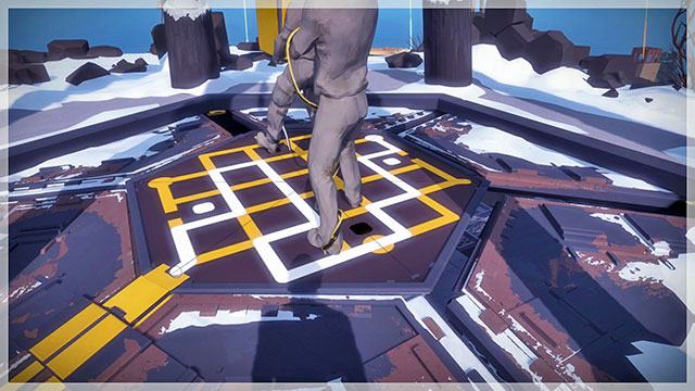 Mountain peak, third lock - Puzzle solutions 1 | Mountain in The Witness - Mountain - The Witness Game Guide & Walkthrough