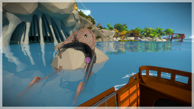 Once you reach the destination, turn towards the shipwreck - Audiologs outside locations | Additional collectibles in The Witness - Additional collectibles - The Witness Game Guide & Walkthrough