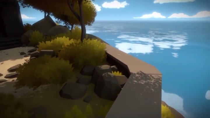 The second audiolog is located on the wall next to the ruined building - Audiologs outside locations | Additional collectibles in The Witness - Additional collectibles - The Witness Game Guide & Walkthrough