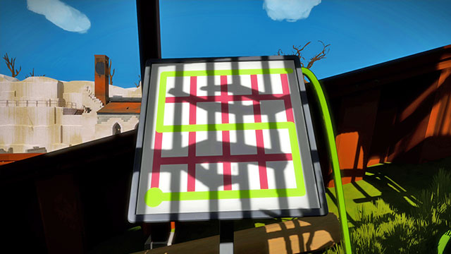 Forest, the second set of puzzles, the first one - Puzzle solutions | Forest in The Witness - Forest - The Witness Game Guide & Walkthrough