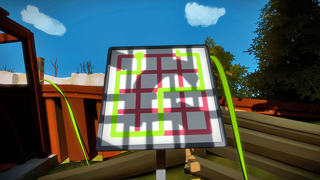 Forest, the second set of puzzles, the third one - Puzzle solutions | Forest in The Witness - Forest - The Witness Game Guide & Walkthrough