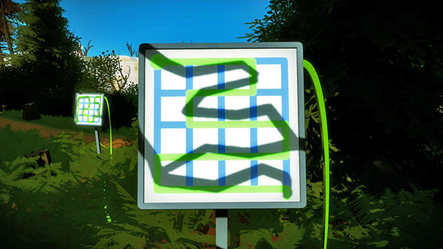 Forest, third set of puzzles, the second one - Puzzle solutions | Forest in The Witness - Forest - The Witness Game Guide & Walkthrough