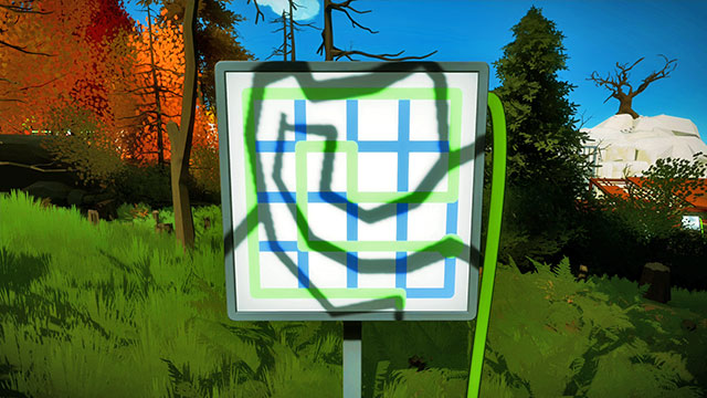 Forest, third set of puzzles, the third one - Puzzle solutions | Forest in The Witness - Forest - The Witness Game Guide & Walkthrough