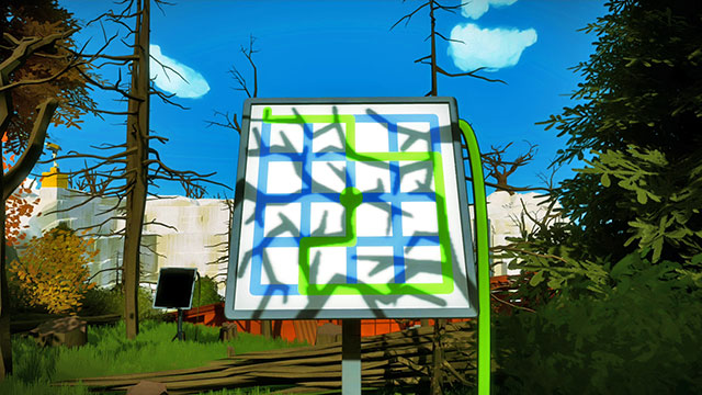 Forest, third set of puzzles, the fourth one - Puzzle solutions | Forest in The Witness - Forest - The Witness Game Guide & Walkthrough