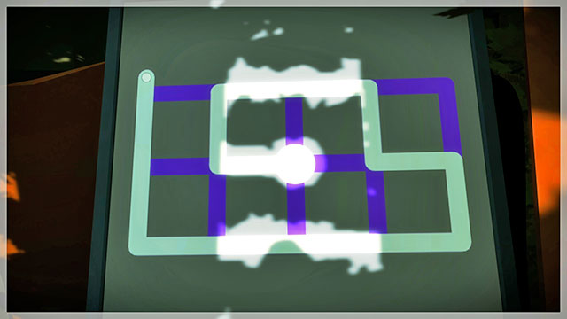 Forest, fourth set of puzzles, the second one - Puzzle solutions | Forest in The Witness - Forest - The Witness Game Guide & Walkthrough