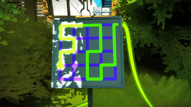 Forest, fourth set of puzzles, the fourth one - Puzzle solutions | Forest in The Witness - Forest - The Witness Game Guide & Walkthrough