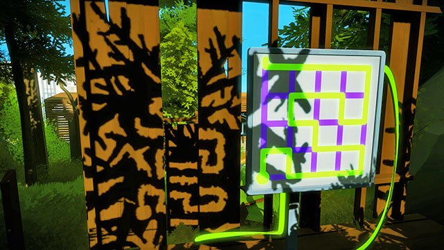 Forest, fourth set of puzzles, the seventh one - Puzzle solutions | Forest in The Witness - Forest - The Witness Game Guide & Walkthrough