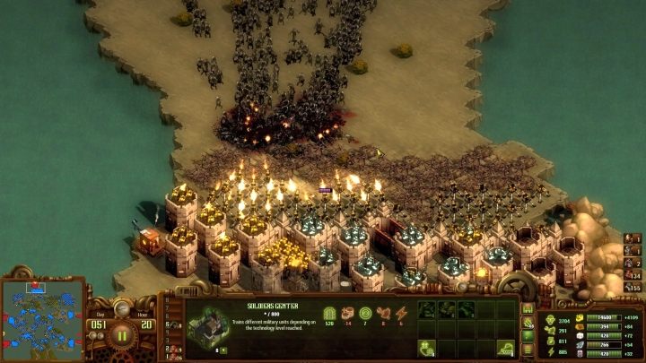 Relatively narrow passages create the possibility of using Land Mines. - The Broken Land | They Are Billions campaign walkthrough - The New Empire campaign - They Are Billions Guide