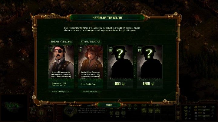 By reaching a certain number of citizens you get a chance to choose a mayor - Colony development | They Are Billions Game Guide - Beginners Guide - They Are Billions Guide
