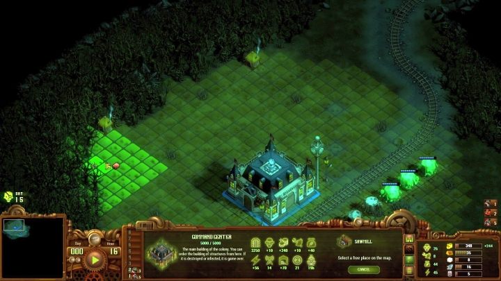 There are no enemies near the starting area, you can expand the colony safely. - The Noxious Swamp mission | They Are Billions campaign walkthrough - The New Empire campaign - They Are Billions Guide