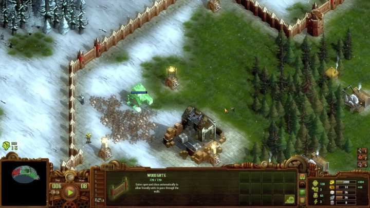 Use the huge resources of wood on this map to quickly surround the base with a wall. - Mission 12 - The Frozen Lake | They Are Billions walkthrough - The New Empire campaign - They Are Billions Guide