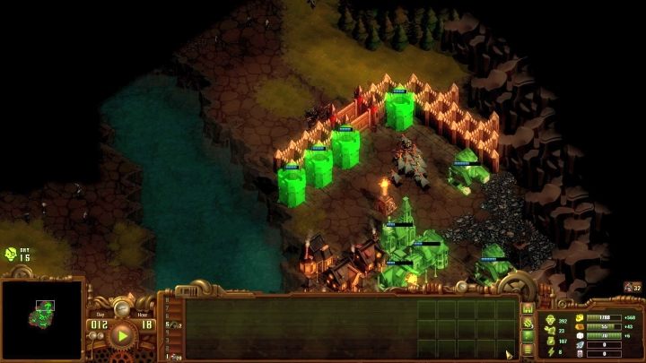 Iron deposit is near the north-east path - start getting this resource as soon as possible. - Mission 08 - The Narrow Pass | They Are Billions campaign walkthrough - The New Empire campaign - They Are Billions Guide