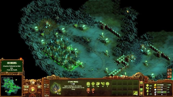 Gold deposits can significantly increase gold production. - Mission 09 - The Mines of the Raven | They Are Billions campaign walkthrough - The New Empire campaign - They Are Billions Guide