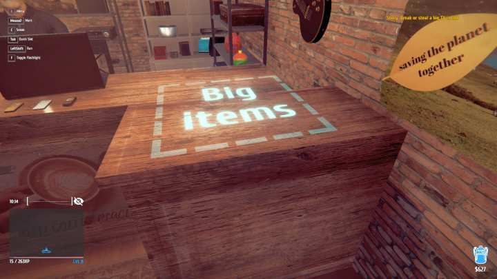 Large items can be sold in a pawn shop by placing them in a designated place. - How to steal and sell big items in Thief Simulator? - Thief advice - Thief Simulator Guide