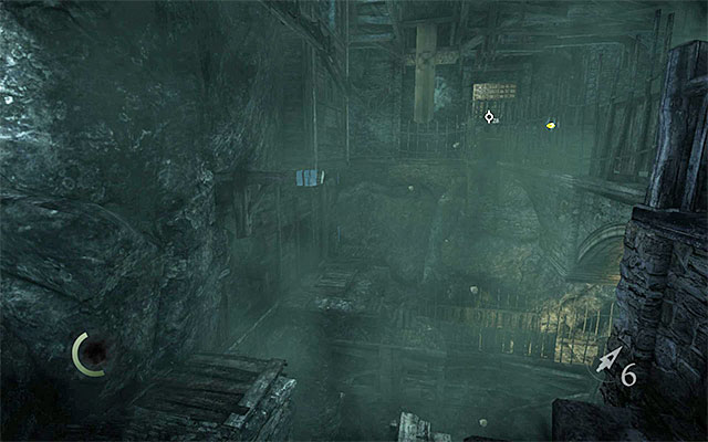 Place where Garrett may unwind the rope. - Get through the catacombs - description - Chapter 7: The Hidden City - Thief - Game Guide and Walkthrough