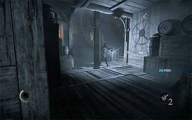 Enemy with the lantern - Go through the Treadwheel Deck - description - Chapter 8: The Dawns Light - Thief - Game Guide and Walkthrough