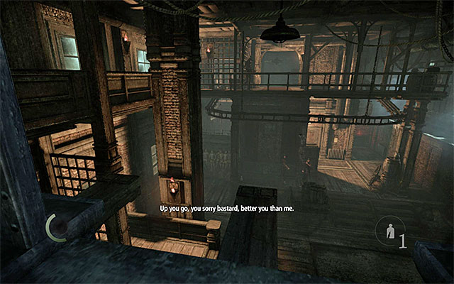 It is best to jump through one of the upper windows into the first part of the foundry - Determine the whereabouts of the corpse stash - Chapter 2: Dust to Dust - Thief - Game Guide and Walkthrough