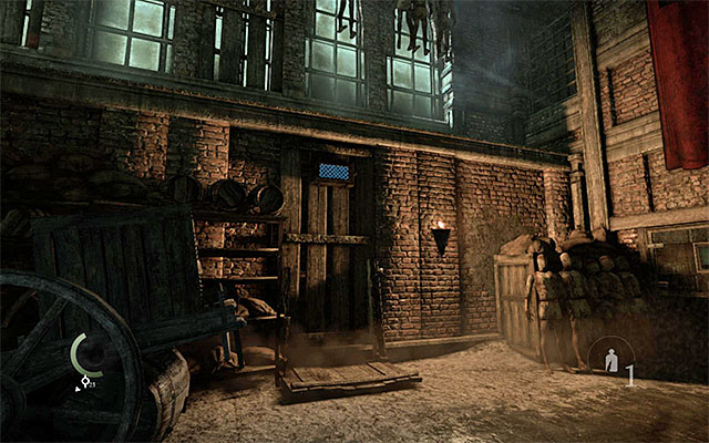 A separate variant assumes that you cross the lower level of the hall, where you will have to avoid, as many as, two guards - Exploration of the first part of the foundry - Chapter 2: Dust to Dust - Thief - Game Guide and Walkthrough