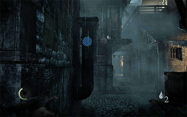 Taking the planks above will allow you to avoid being spotted again - The second part of the journey to the clock tower - Chapter 1: Lockdown - Thief - Game Guide and Walkthrough