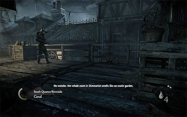 The first outpost of the enemy forces - Reach Erins hideout - description - The City - Thief - Game Guide and Walkthrough