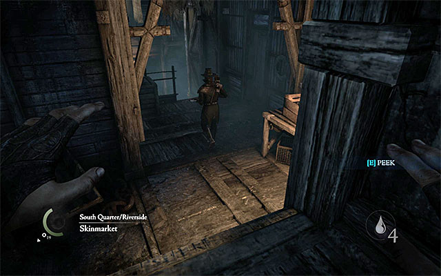 The second outpost of the enemy forces - Reach Erins hideout - description - The City - Thief - Game Guide and Walkthrough