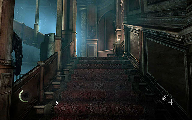The Northern staircase connects the cellars with the ground floor, the first floor and the attic - Explore the cellars and the ground floor of the Barons estate - description - Chapter 6: A Man Apart - Thief - Game Guide and Walkthrough