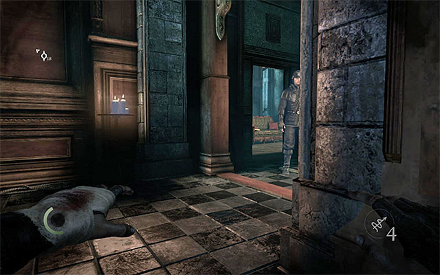 There are two guards watching the corridor - distract them and eliminate the sources of light - Explore the cellars and the ground floor of the Barons estate - description - Chapter 6: A Man Apart - Thief - Game Guide and Walkthrough