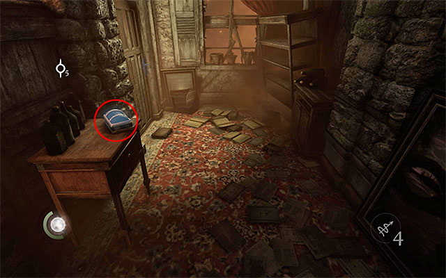 While exploring this building, you need to act fast, on the one hand, because Garrett will experience respiratory problems here (gradual declining of the health bar) and flames will start to appear - Get to the other side of the jetty - Chapter 6: A Man Apart - Thief - Game Guide and Walkthrough