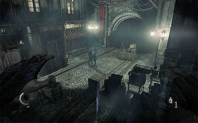 Main yard - Access the jewelers - description - Chapter 1: Lockdown - Thief - Game Guide and Walkthrough