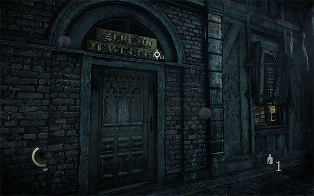 The back entrance, which leads to the cellar - Access the jewelers - description - Chapter 1: Lockdown - Thief - Game Guide and Walkthrough