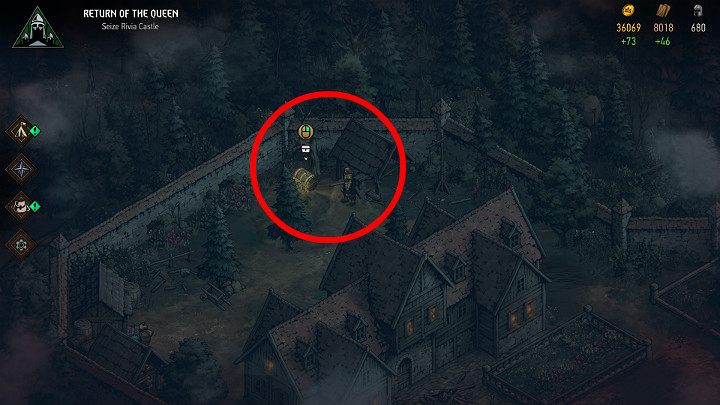 Chest number 4 will become available only after youve taken care of Caldwells son - Hidden treasures chests in Rivia | Thronebreaker The Witcher Tales - Maps of hidden treasures - Thronebreaker The Witcher Tales Guide