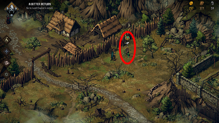 As you move around the map, look for green ribbons that hang from everything you can pick up - The Basic tips for Thronebreaker The Witcher Tales - General Advice - Thronebreaker The Witcher Tales Guide