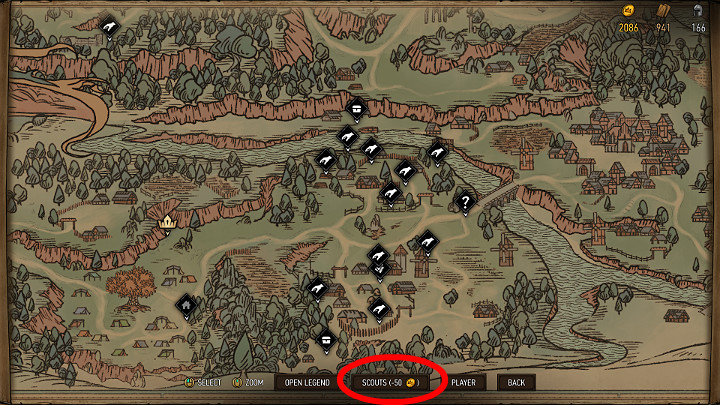 At the beginning of the game, the map in Thronebreaker: The Witcher Tales has very few markers - The Basic tips for Thronebreaker The Witcher Tales - General Advice - Thronebreaker The Witcher Tales Guide