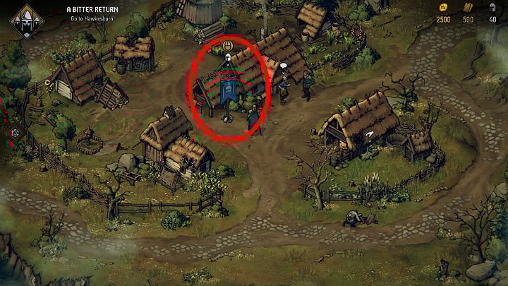 Look for recruits in villages and larger rural buildings with blue flags - Resources in Thronebreaker The Witcher Tales - General Advice - Thronebreaker The Witcher Tales Guide