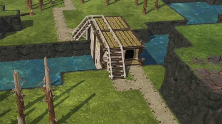 Some buildings have the solid status, which allows them to serve as bridges - Timberborn: Bridges - how to build? - FAQ - Timberborn Guide